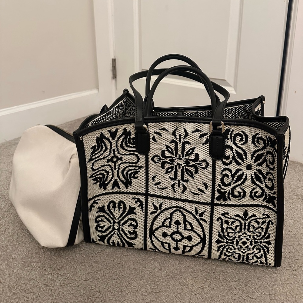 Viola Castellani Tote Bag Black/Cream/White Italy